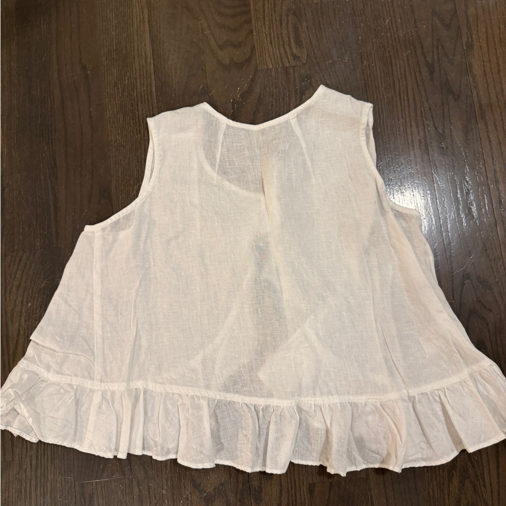 Vineyard Vines Cream Sleeveless Top